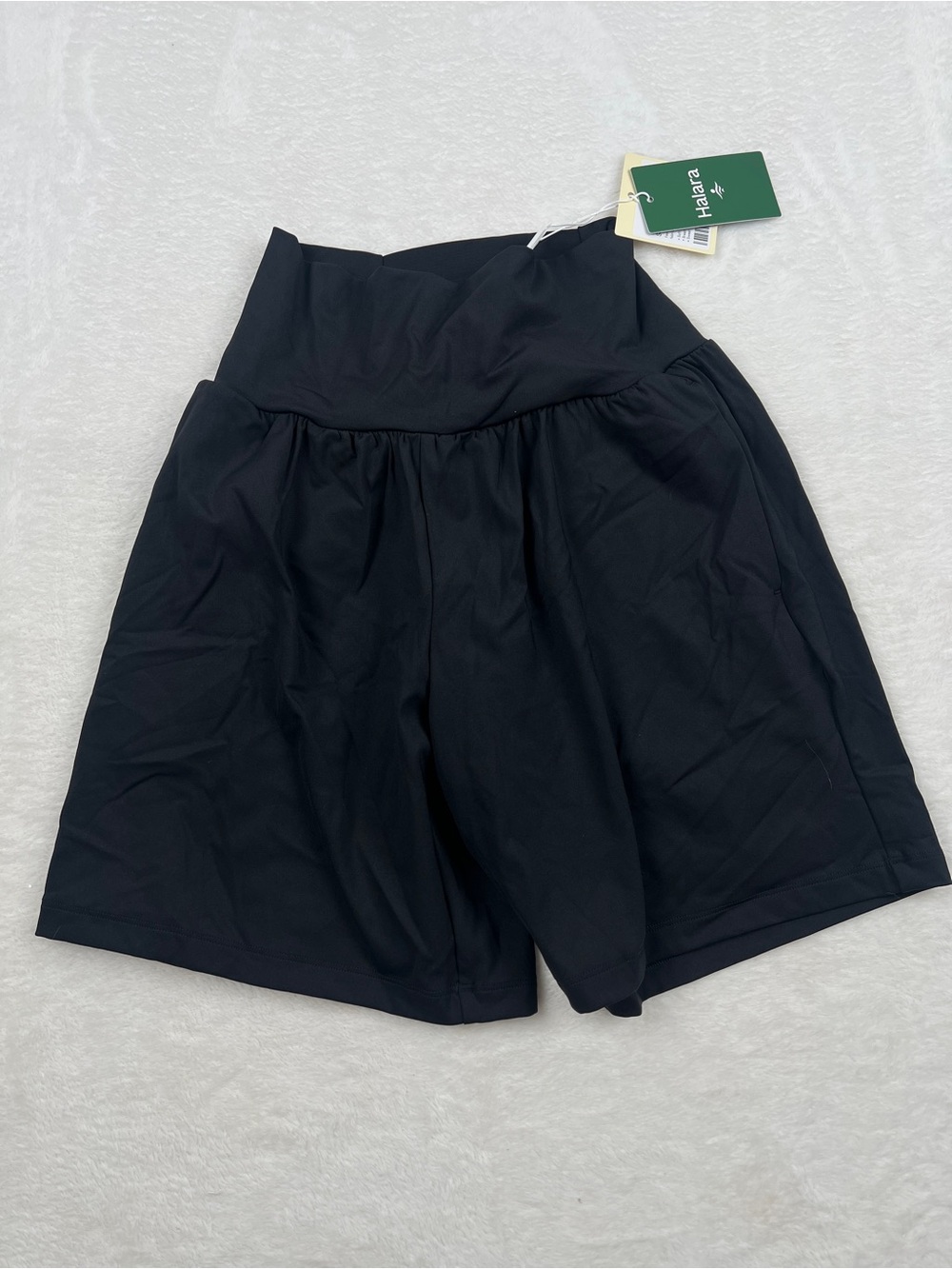 Halara SoftlyZero Airy 2-in-1 InstantCool Yoga Shorts 7” Black Size S NWT